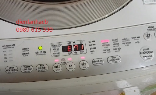 khắc phục may giat e71 